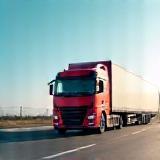 Image representing logistics truck on a route